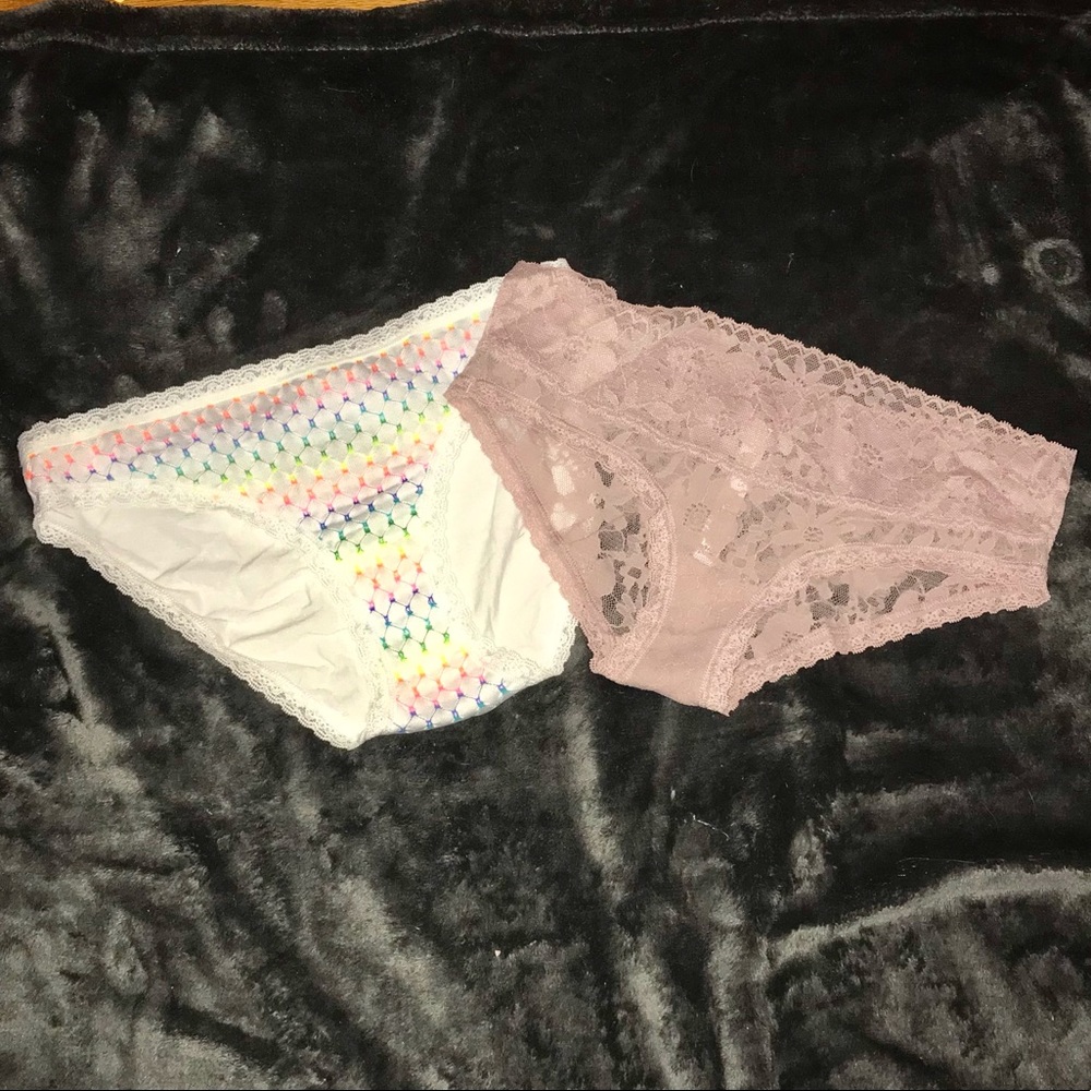 2 Victoria’s Secret Panties The  Lacie Hiphuggers S NWOT